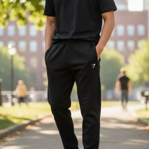Gymshark Fleece Joggers - Black